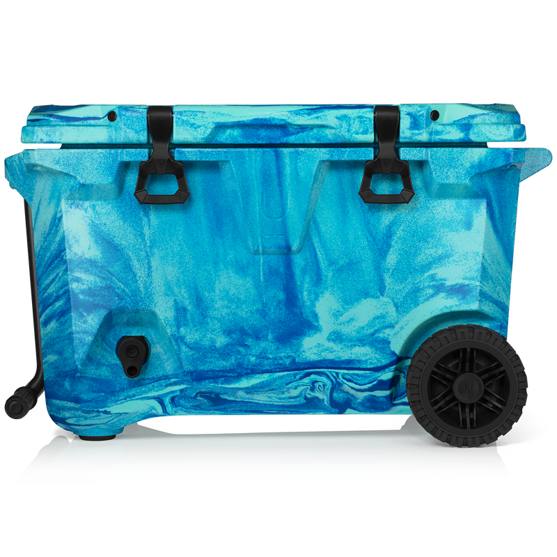 BrüTank 55-Quart Rolling Cooler | Ocean Swirl W1