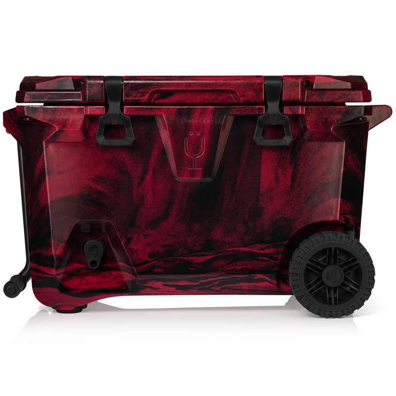 BrüTank 55-Quart Rolling Cooler | Red & Black Swirl N1